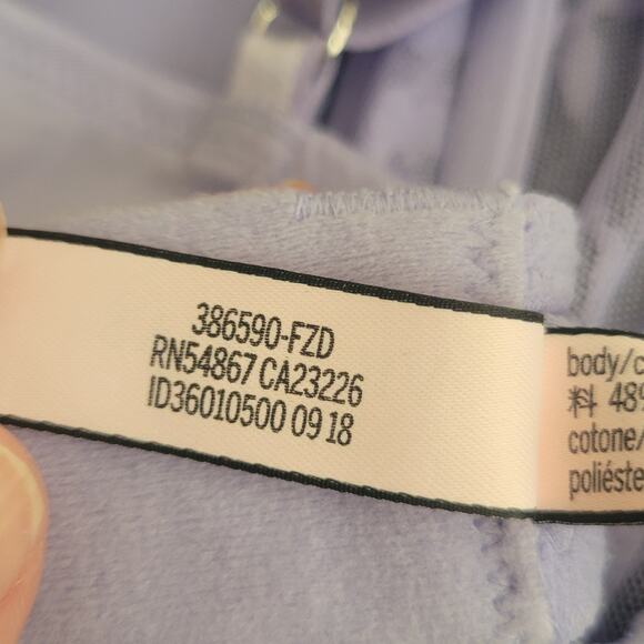 Victoria's Secret Dream Angels Sheer Bra 34DD Purple Lace Rhinestone Luxury - Picture 9 of 10